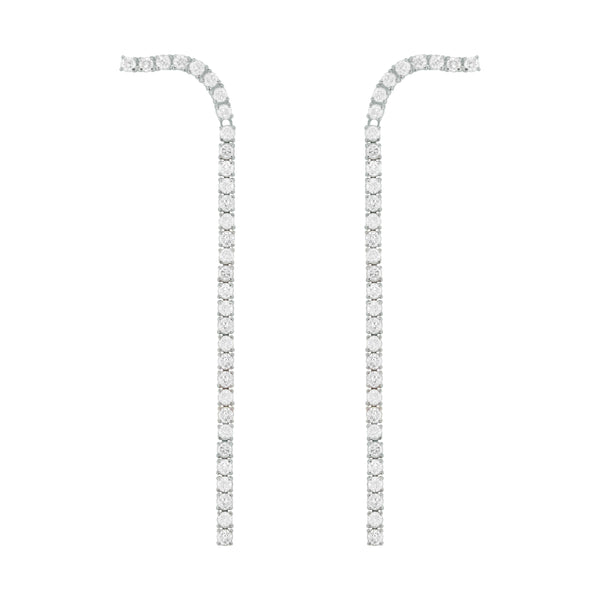 14K GOLD DIAMOND BELLE EARRINGS