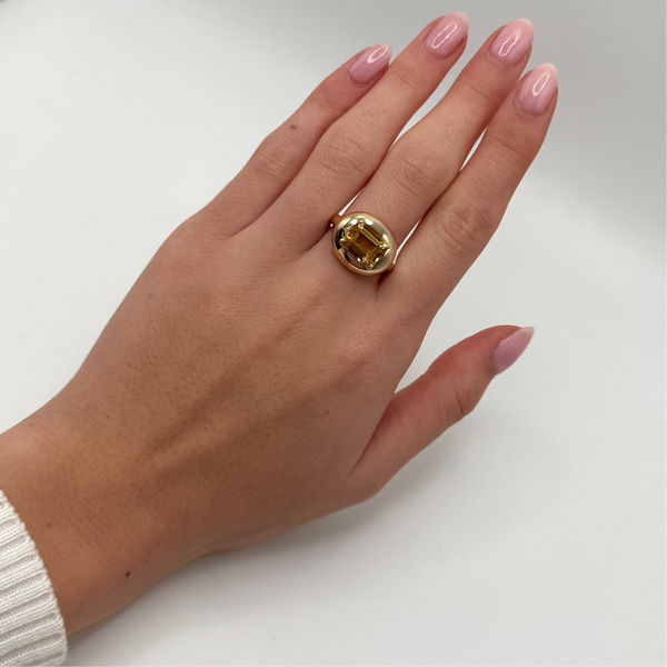 14K GOLD CITRINE ALANNA RING