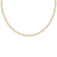 14K GOLD 4.68 CT DIAMOND TENNIS NECKLACE