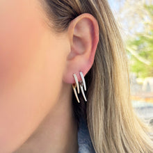 14K GOLD DIAMOND LILLIE EARRINGS