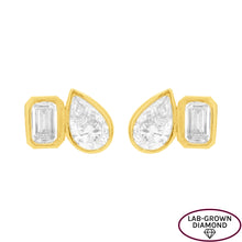14K GOLD LAB GROWN DIAMOND JESS STUDS