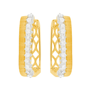 14K GOLD DIAMOND NINA HUGGIES