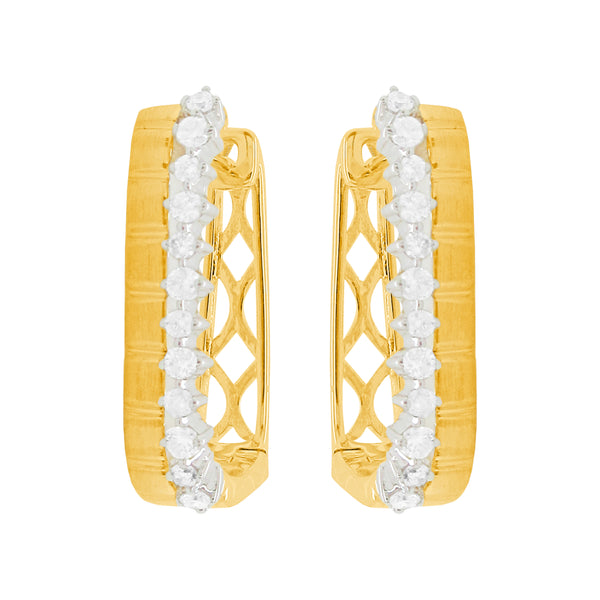 14K GOLD DIAMOND NINA HUGGIES