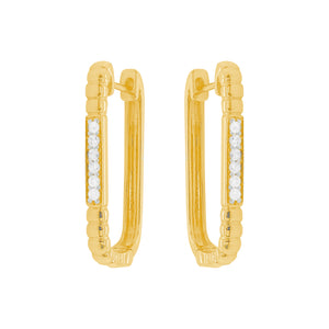 14K GOLD DIAMOND EVE HUGGIES