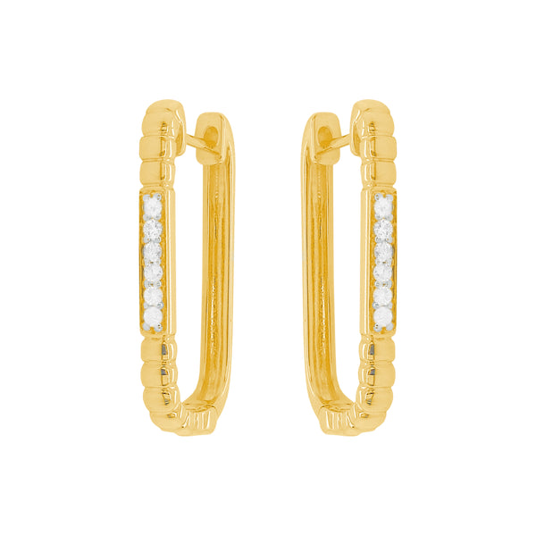 14K GOLD DIAMOND EVE HUGGIES