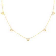 14K GOLD DIAMOND FELICIA HEART NECKLACE