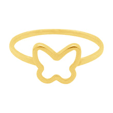 14K GOLD BUTTERFLY RING