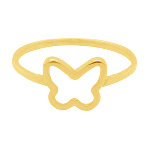 14K GOLD BUTTERFLY RING