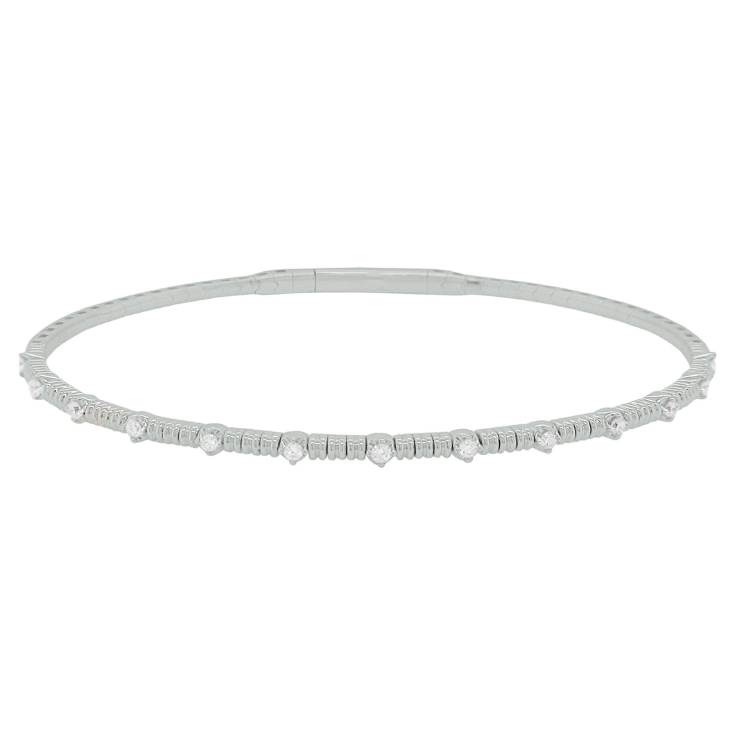 14K GOLD DIAMOND GINA FLEXIBLE BANGLE