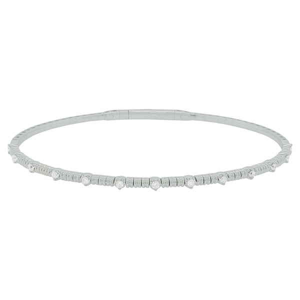 14K GOLD DIAMOND GINA FLEXIBLE BANGLE