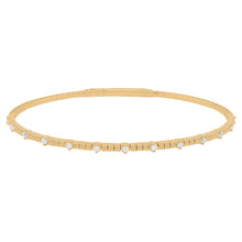 14K GOLD DIAMOND GINA FLEXIBLE BANGLE