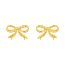 14K GOLD BOW STUDS
