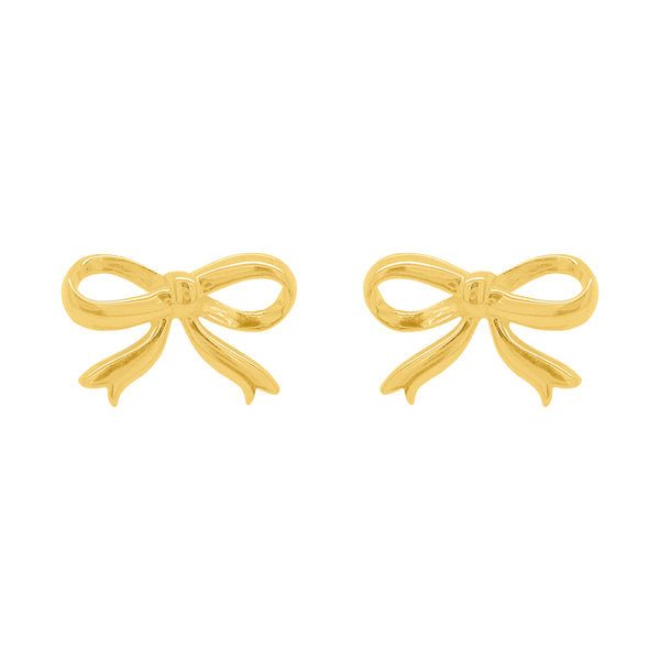 14K GOLD BOW STUDS