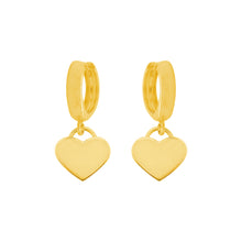 14K GOLD HATTIE HEART EARRINGS