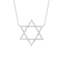 14K GOLD DIAMOND MAGEN DAVID NECKLACE