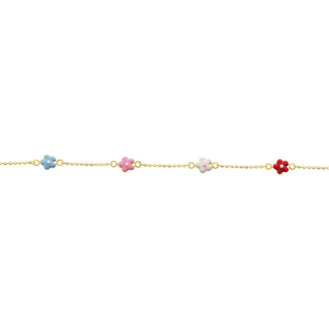 14K GOLD AVA FLOWER BABY BRACELET