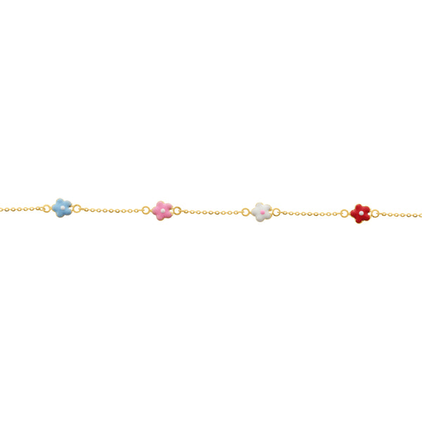 14K GOLD AVA FLOWER BABY BRACELET