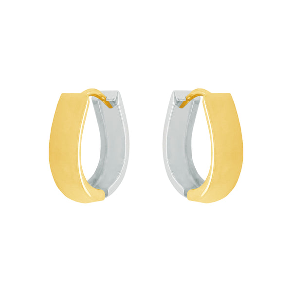 14K GOLD SMALL REVERSIBLE HANNAH HUGGIES