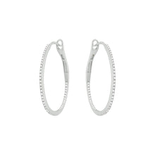 14K GOLD DIAMOND MEDIUM DALIA HOOPS