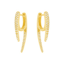 14K GOLD DIAMOND LILLIE EARRINGS