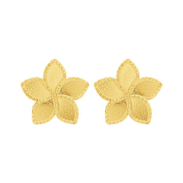 14K GOLD PIA FLOWER STUDS