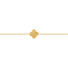 14K GOLD SINGLE CARLIE CLOVER BRACELET