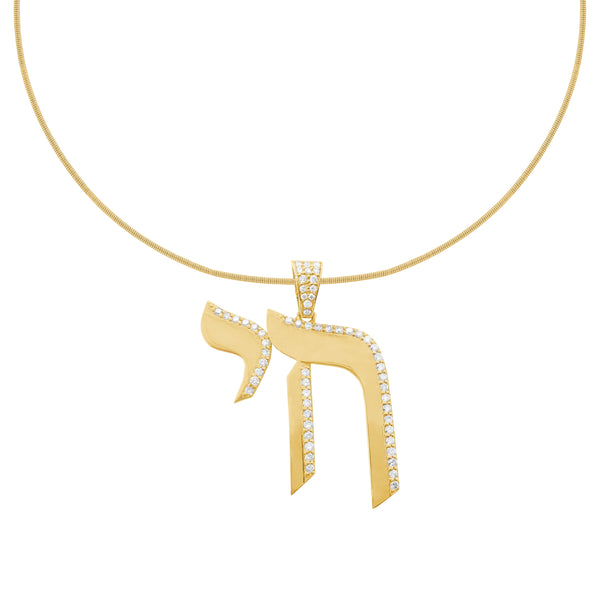 14K GOLD DIAMOND AMIRA CHAI NECKLACE