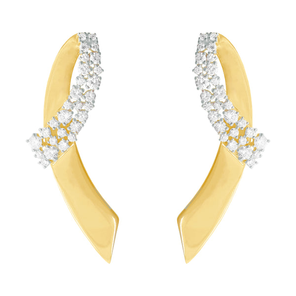14K GOLD DIAMOND MELISSA EARRINGS