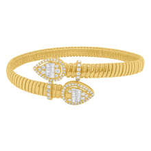 14K GOLD DIAMOND JOY PEAR FLEXIBLE BANGLE