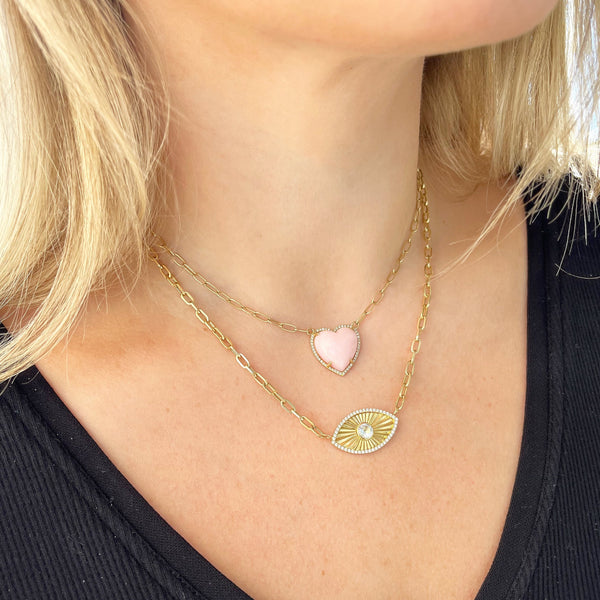 14K GOLD DIAMOND BIANCA CLOVER NECKLACE – Jen K Online