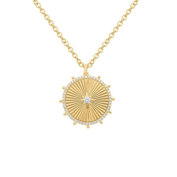 14K GOLD DIAMOND BELLE NECKLACE