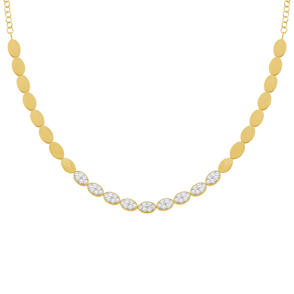 14K GOLD DIAMOND TATE NECKLACE
