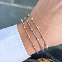 14K GOLD DIAMOND EMMY FLEXIBLE BANGLE