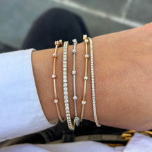 14K GOLD DIAMOND JOELLE FLEX BANGLE