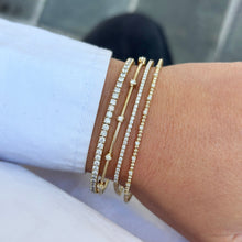 14K GOLD 1.85 CT DIAMOND JOELLE FLEX BANGLE