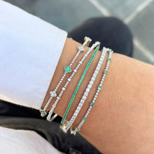 14K GOLD EMERALD JOELLE FLEX BANGLE