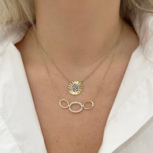 14K GOLD DIAMOND EVA NECKLACE