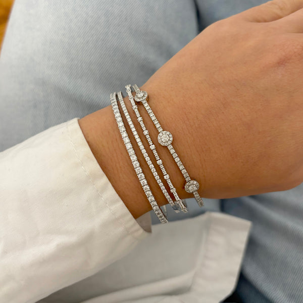 14K GOLD DIAMOND CARRIE FLEX BANGLE