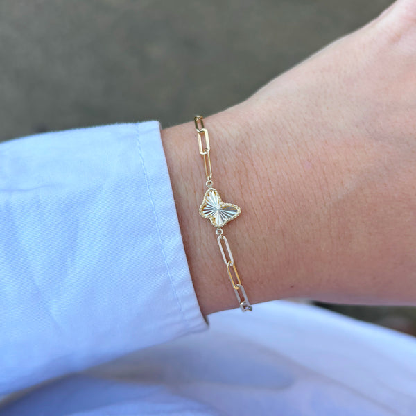 14K GOLD BREE BUTTERFLY BRACELET
