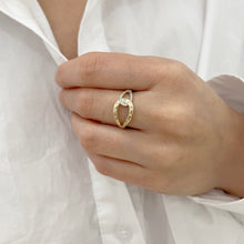 14K GOLD DIAMOND TRINA RING