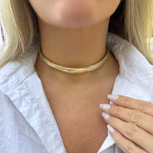 14K GOLD OMEGA CLOUD NECKLACE