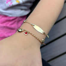 14K GOLD LEAH ENGRAVABLE HEART BABY BRACELET