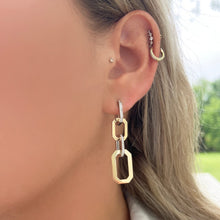 14K GOLD DIAMOND HARPER EARRINGS