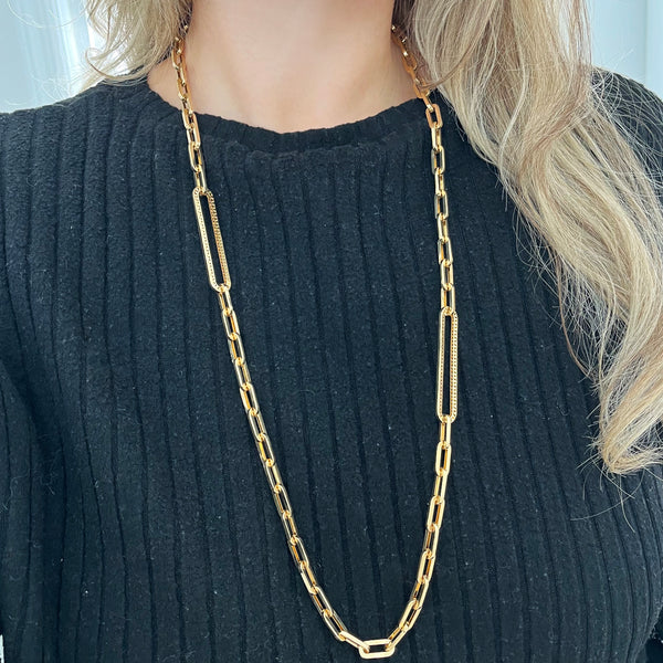 14K GOLD MADDY LINK NECKLACE