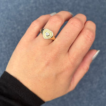 14K GOLD DIAMOND CALLIE HEART RING
