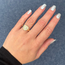 14K GOLD DIAMOND CALLIE HEART RING