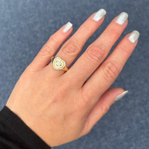 14K GOLD DIAMOND CALLIE HEART RING