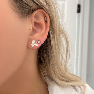 14K GOLD DIAMOND CLAIRE STUDS