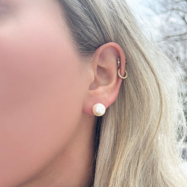 14K GOLD PEARL MIRI STUDS