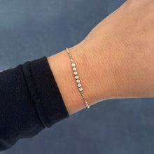 14K GOLD DIAMOND BARI BEZEL BRACELET